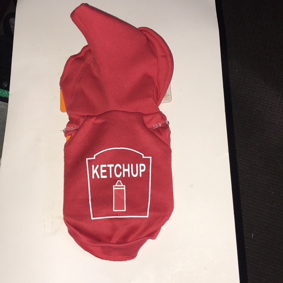 NWT Pet Ketchup Halloween Costume - Picture 1 of 8